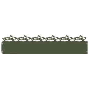 Borduri Gazon Metalice 10 pcs Verde Măsliniu 103x22 cm 2