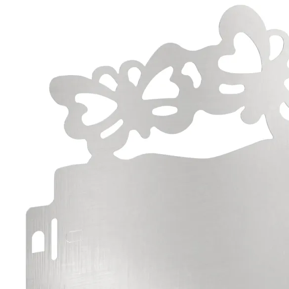 Borduri Gazon Metalice Argintii 30 piese | Delimitare Gradina