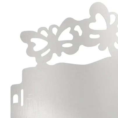 Borduri Gazon Metalice Argintii 30 piese | Delimitare Gradina