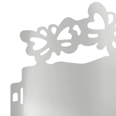 Borduri Gazon Metalice Argintii 10 Buc | Delimitare Grădină