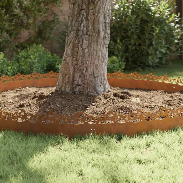 Borduri Metalice pentru Gazon - 30 piese Rustice