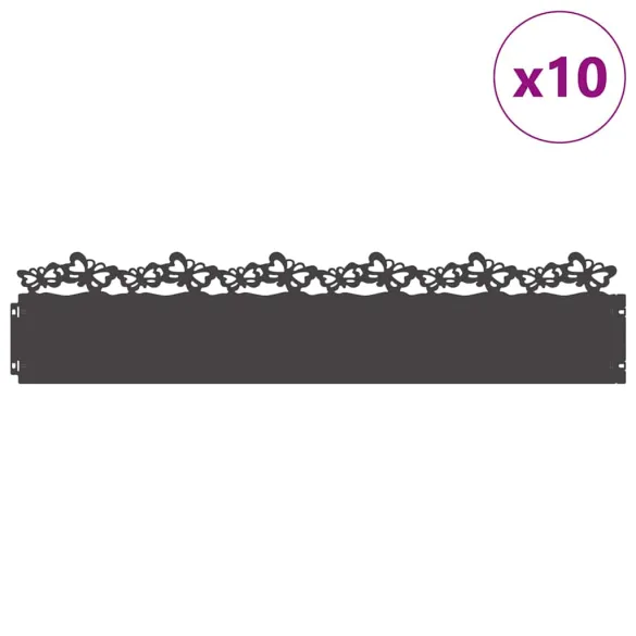 Borduri Gazon Oțel Negru - Delimitare Grădină