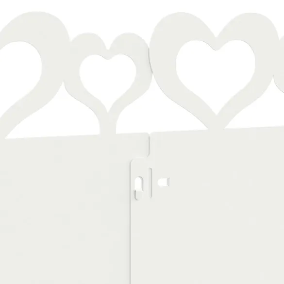 Borduri Gazon Oțel Alb 103cm - Set 10 Bucăți | Livrare Gratuită