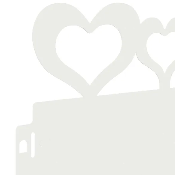 Borduri Gazon Oțel Alb 20 piese | Delimitare Exterior