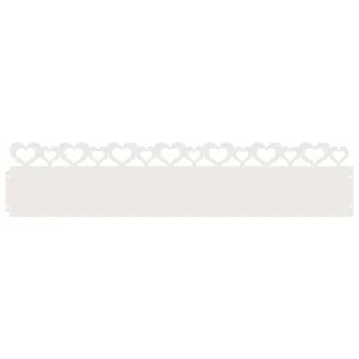 Borduri Gazon Metalice Alb 30 pcs | Delimitare Grădină