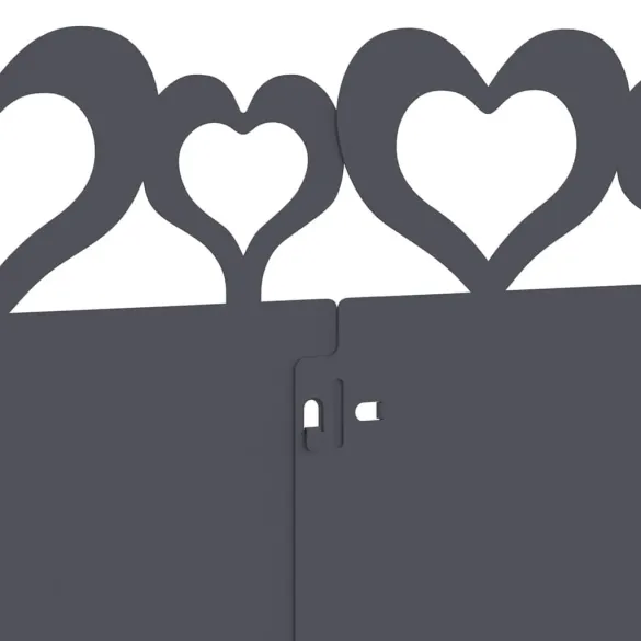 Borduri Gazon Antracit Oțel | 20 pcs 103x22 cm