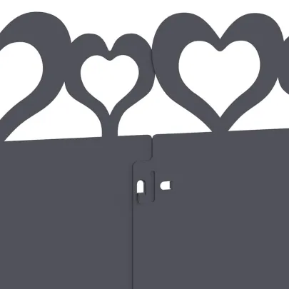 Borduri Gazon Antracit Oțel | 20 pcs 103x22 cm