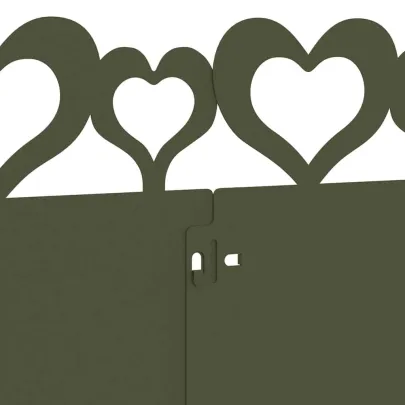 Borduri Metalice Gazon 20 piese Verde Măsliniu 103cm