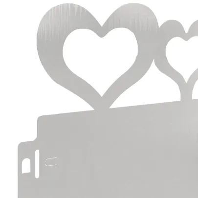 Borduri Gazon Metalice Argintii 103cm | 10 Bucăți