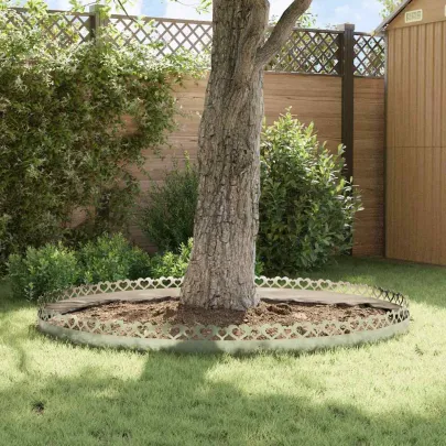 Borduri Gazon Metalice Argintii 20 piese | Delimitare Gradina