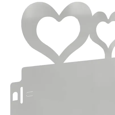 Borduri Gazon Metalice Argintii 103cm - Set 10 Bucăți