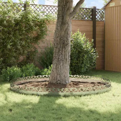 Borduri Gazon Metalice Argintii 20 piese | Delimitare Gradina