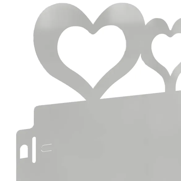 Borduri Gazon Metalice Argintii 30 piese | 103 cm