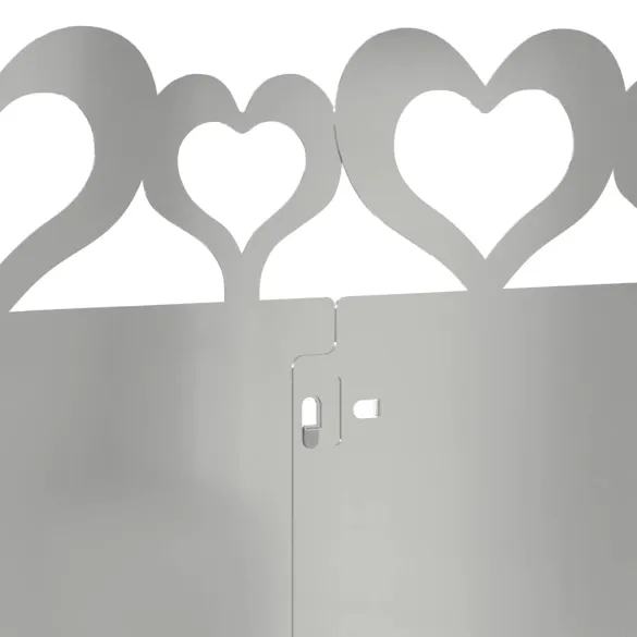 Borduri Gazon Metalice Argintii 30 piese | 103 cm