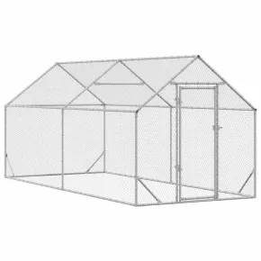 Cușcă Pui Oțel Galvanizat 400x170x177cm - Livrare Gratuită 2