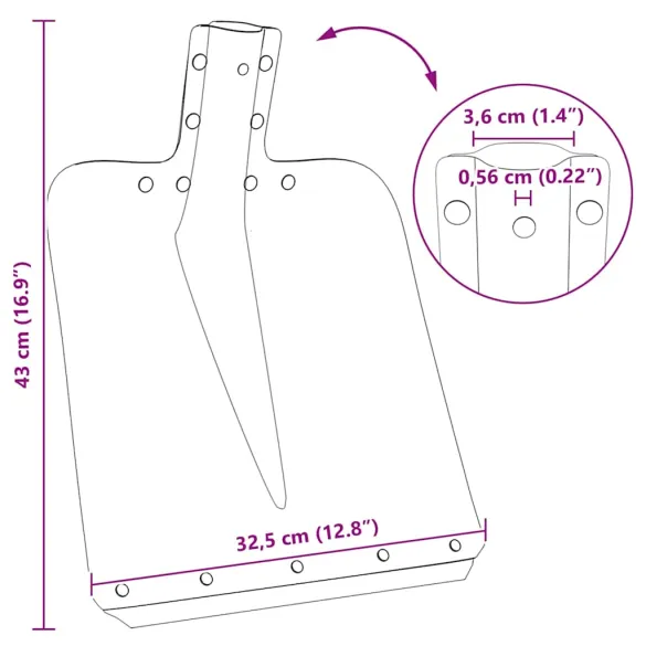 Capete Lopată Aluminiu | Set 4 bucăți | Livrare Gratuită