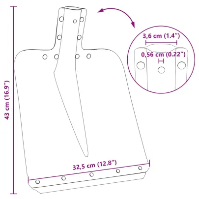 Capete Lopată Aluminiu | Set 4 bucăți | Livrare Gratuită