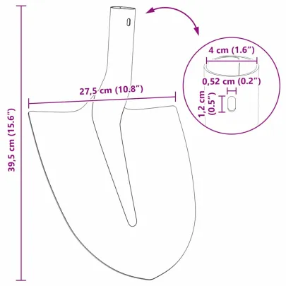 Capete Lopată Roșii 4 bucăți - Rezistență și Durabilitate
