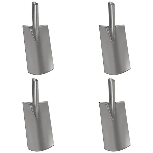 Set 4 Căpi Lopată Argintiu | Rezistent Grădinărit