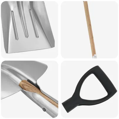 Lopată Aluminiu Argintiu 29x122 cm | Livrare Gratuită