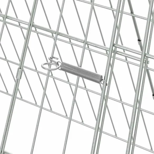 Cușcă Iepuri Metalică Argintie | Oțel Galvanizat