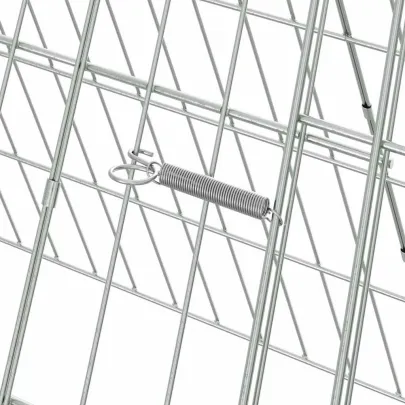 Cușcă Iepuri Metalică Argintie | Oțel Galvanizat