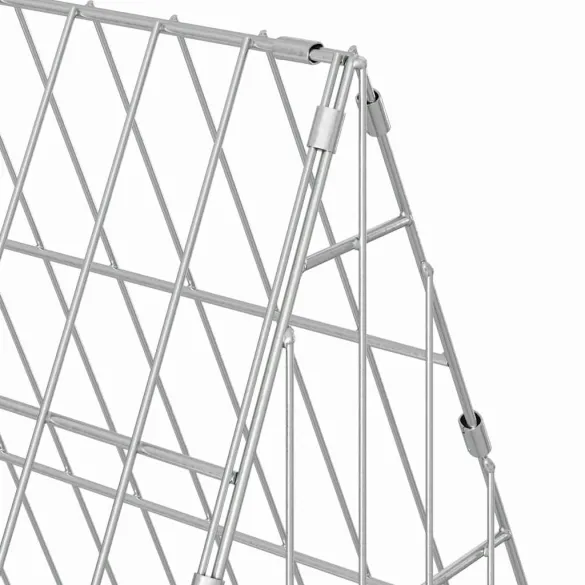 Cușcă Iepuri Metalică Argintie | Oțel Galvanizat