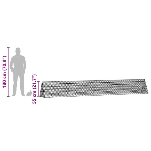 Cușcă Iepuri Metalică Argintie | Oțel Galvanizat