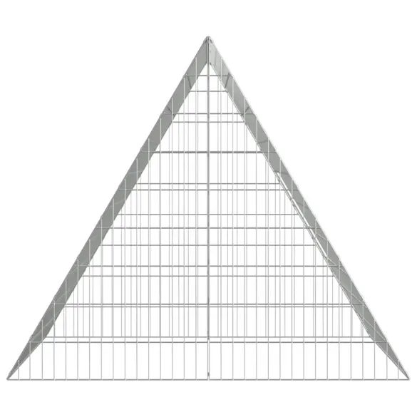 Cușcă Iepuri Exterior Argintiu 215x100x85 cm - Oțel