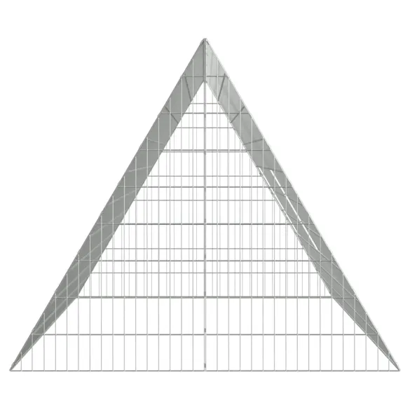 Cușcă Iepuri Exterior Argintiu 215x100x85 cm | Oțel Galvanizat
