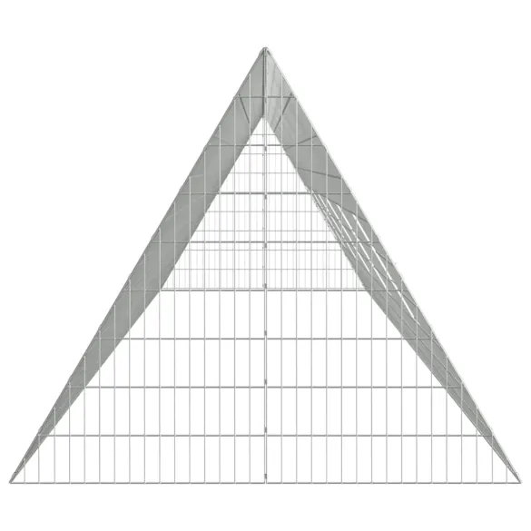 Cușcă Iepuri Exterior Argintiu 215x100x85 cm | Oțel Galvanizat