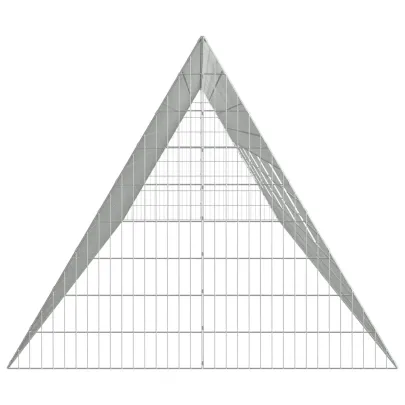 Cușcă Iepuri Exterior Argintiu 215x100x85 cm | Oțel Galvanizat