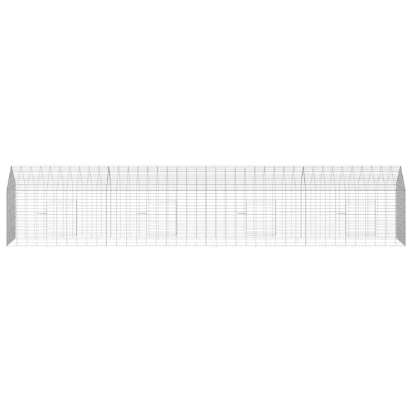 Cușcă Iepuri Argintiu Exterior 400x78x78 cm | Gratis