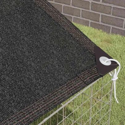 Cușcă Iepuri Argintiu Exterior 400x78x78 cm