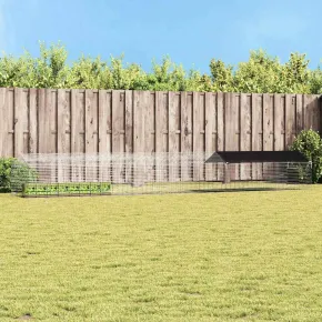 Cușcă Iepuri Exterior Argintiu | Oțel Galvanizat