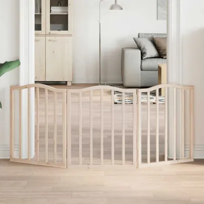 Poartă Pliabilă Câini - 150 cm Lemn de Plop