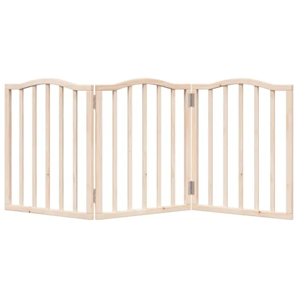 Poartă Pliabilă Câini - 150 cm Lemn de Plop