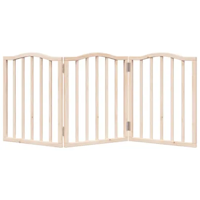 Poartă Pliabilă Câini - 150 cm Lemn de Plop