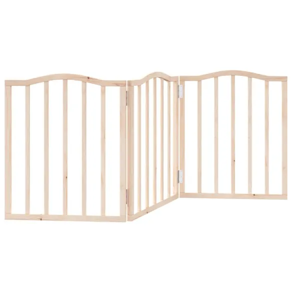Poartă Pliabilă Câini - 150 cm Lemn de Plop