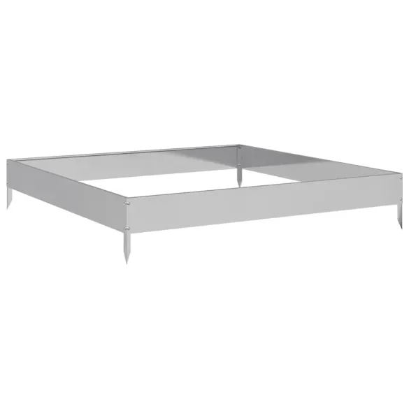 Strat Înălțat Grădină Oțel Galvanizat 100x100 cm