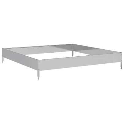 Strat Înălțat Grădină Oțel Galvanizat 100x100 cm