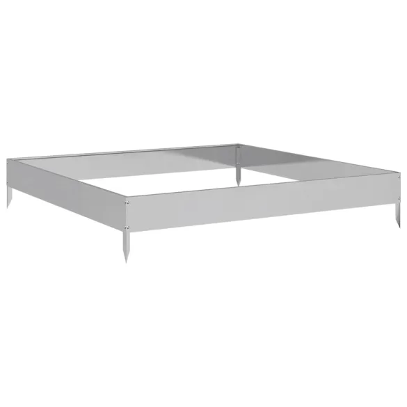 Strat Înălțat Grădină Oțel Galvanizat 100x100 cm