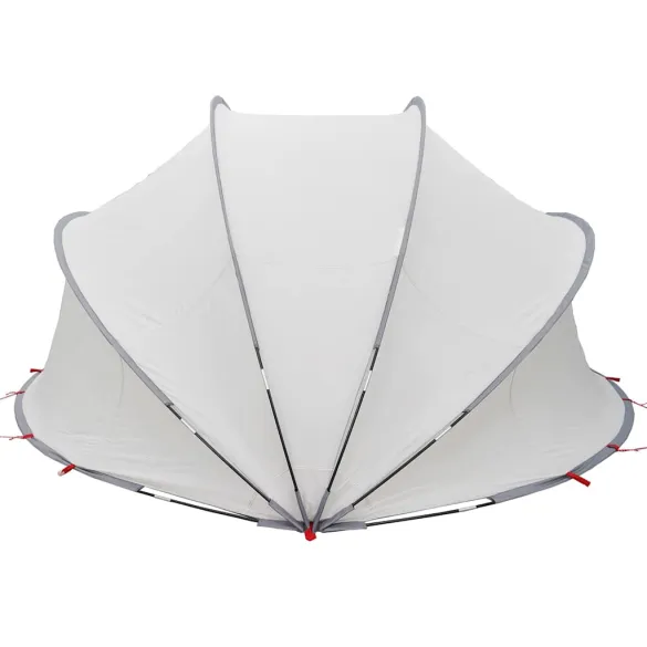 Dom Piscină Manual Gri-Portocaliu | Protecție UV și Apă