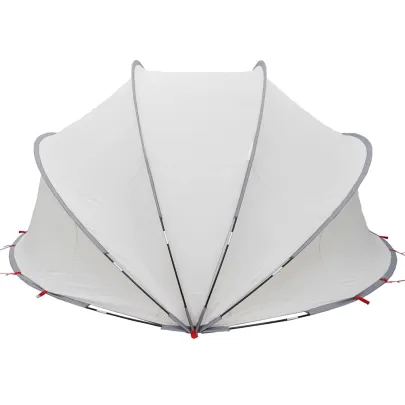 Dom Piscină Manual Gri-Portocaliu | Protecție UV și Apă