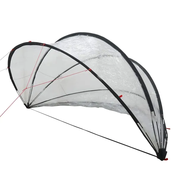 Dom Piscină Transparent PVC 336x322x160 cm - Livrare Gratuită