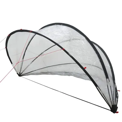 Dom Piscină Transparent PVC 336x322x160 cm - Livrare Gratuită