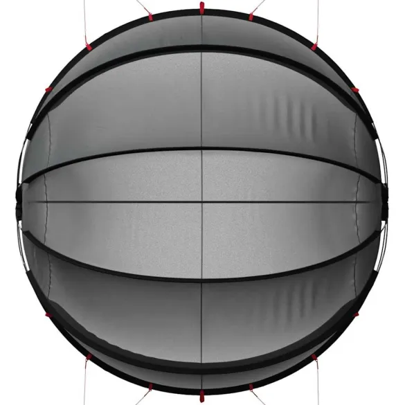 Dom Piscină Manual Negru 336x322x160 cm | Livrare Gratuită