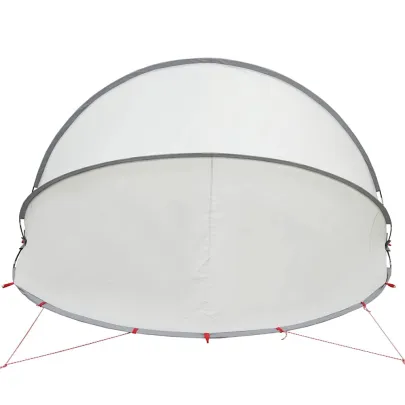 Dom Piscină Manual Gri-Portocaliu 405x405x192 cm