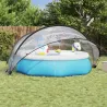 Dom Piscină PVC Transparent 405x405x192 cm - Livrare Gratuită