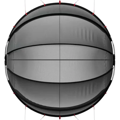 Dom Pliabil Piscină Negru 405x405x192cm | Livrare Gratuită